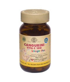 Solgar Cangurini Vitamina C 100 - Formato 90 compresse masticabili gusto arancia 