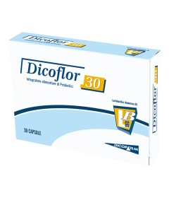 Dicoflor 30 capsule - Integratore per la flora batterica intestinale - Scadenza 06/23