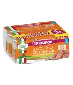 PLASMON OMOGENEIZZATO TACCHINO 4 X 80 G CON GIFT