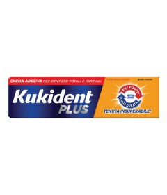 Kukident  Doppia Azione Crema adesiva senza sapore per protesi dentarie - Tubo 40 g