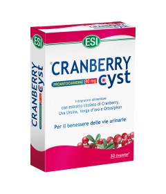Esi cranberry cyst 30 ovalette - Integratore drenante e protettivo delle vie urinarie - Scadenza 08/2025 