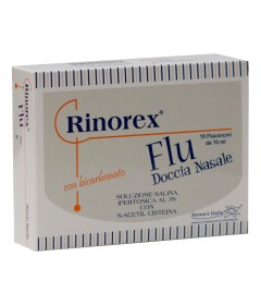 RINOREX FLU DOCCIA NASALE 10 FLACONCINI 10 ML