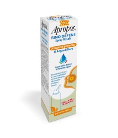 Apropos Rino Defens Spray Nasale  Soluzione Ipertonica di Acqua di Mare - Flacone 125 ml