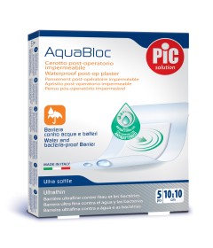 CEROTTO PIC AQUABLOC 10X10CM ANTIBATTERICO 5 PEZZI