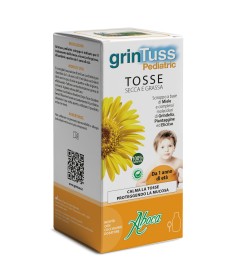 GrinTuss Pediatric -  Sciroppo a base di miele contro tosse secca e grassa - Flacone 180 gr