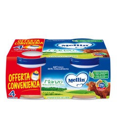 MELLIN OMOGENEIZZATO MANZO 4X80 G