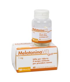 Melatonina Viti Fast 1 mg - Integratore alimentare per ridurre i tempi di addormentamento -  Formato 60 compresse orosolubili