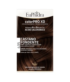 EUPHIDRA COLORPRO XD 435 CASTANO FONDENTE GEL COLORANTE CAPELLI IN FLACONE + ATTIVANTE + BALSAMO + GUANTI