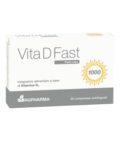 Vita D Fast - Integratore alimentare a base di vitamina D - Formato 30 compresse sublinguali