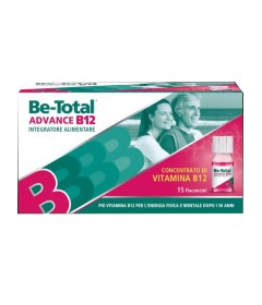 Be-Total Advance B12 - Integratore alimentare per contrastare stanchezza fisica e mentale - Formato 15 flaconcini