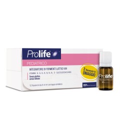 Prolife pediatrico - Integratore alimentare di fermenti lattici vivi per i bambini dai due anni  -Formato 10 flaconcini da 8 ml.