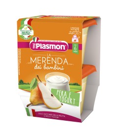PLASMON LA MERENDA DEI BAMBINI SAPORI DI NATURA PERA YOGURTASETTICO 2 X 120 G