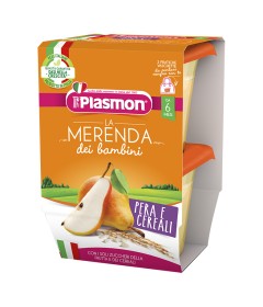 PLASMON LA MERENDA DEI BAMBINI SAPORI DI NATURA PERA CEREALIASETTICO 2 X 120 G