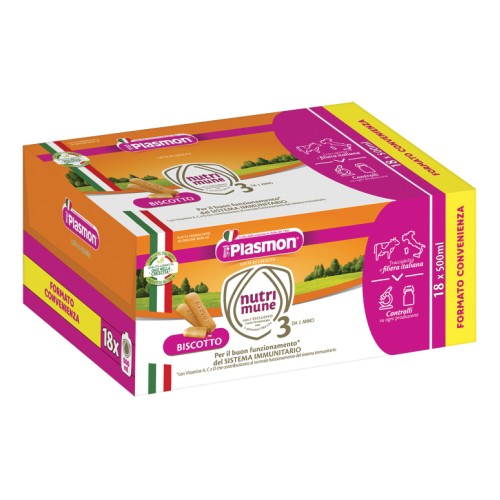 Plasmon Latte Nutri Mune 4 Liquido 18x500ml