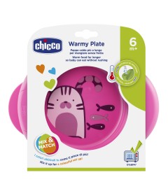 CHICCO PIATTO PAPPACALDA 6 MESI+ ROSA