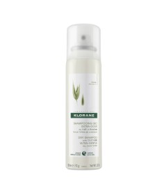 Klorane Shampoo Secco extra-delicato al latte d' Avena per tutti i tipi di capelli - In soli 2 minuti dono consistenza e volume -  Flacone 150ml