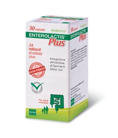 Enterolactis plus - Integratore di fermenti lattici vivi - Formato 30 capsule 