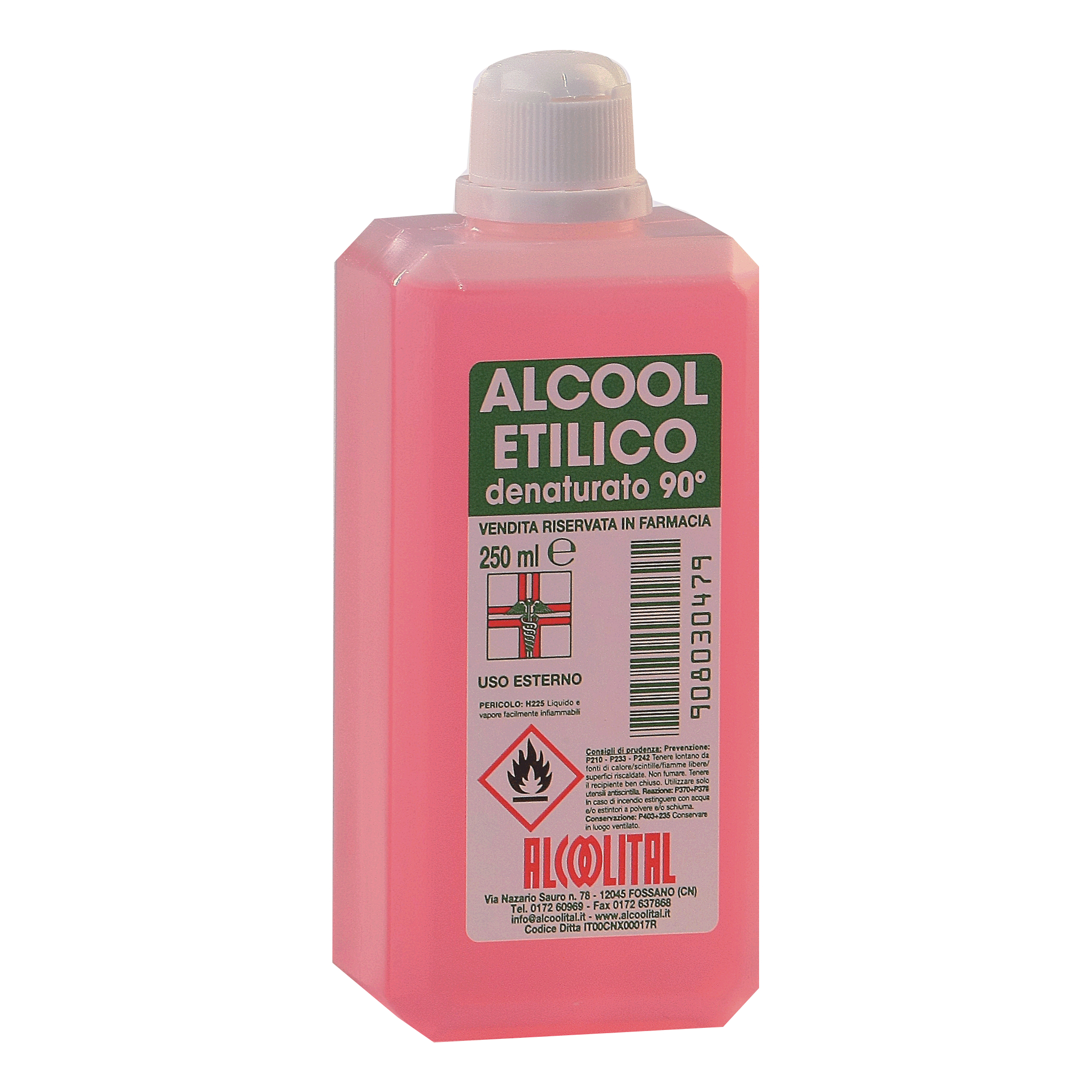 Alcool Etilico Denaturato 90,1% 250 Ml